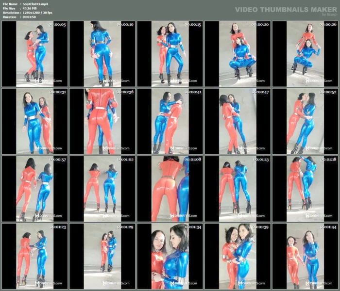 In A Latex Catsuit For Two - SOPHIE ELODIE / SOPHIE MARTIN - MP4