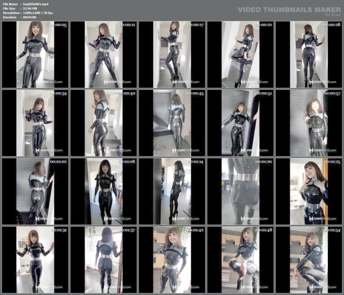 In A Latex Outfit At Home - SOPHIE ELODIE / SOPHIE MARTIN - MP4