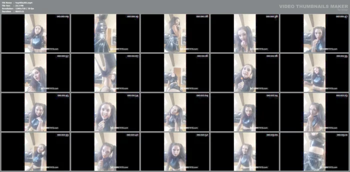 Selfie Video In Latex 8 - SOPHIE ELODIE / SOPHIE MARTIN - MP4