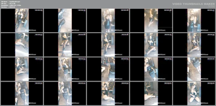 Selfie Video In Latex In Front Of The Mirror 2 - SOPHIE ELODIE / SOPHIE MARTIN - MP4