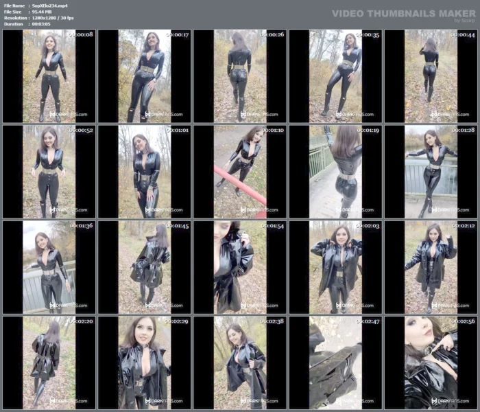 Walking In The Woods In Latex - SOPHIE ELODIE / SOPHIE MARTIN - MP4