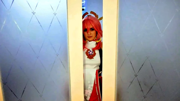 Dirty Gamer's Dream About Yae Miko From Genshin Impact Rough Sex Until Cumshot On Virgin Pink Pussy - SPOOKY BOOGIE - MP4