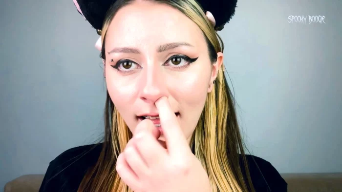 E-Girl In Braces Is Pinching Her Cute Nose In Front Of You - SPOOKY BOOGIE - MP4