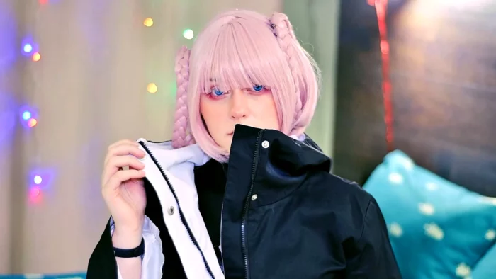 Hentai Cosplayer's Tight Pink Pussy Cumming Hard With Her New Juntame Vibrator - Nazuna Nanakusa - SPOOKY BOOGIE - MP4