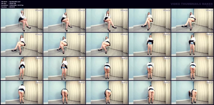 Long Crossed Legs, Under Skirt Views And Petite Girl Tease You - SPOOKY BOOGIE - MP4