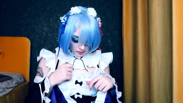 Maid Rem Is Chilling After The Long Day - SPOOKY BOOGIE - MP4