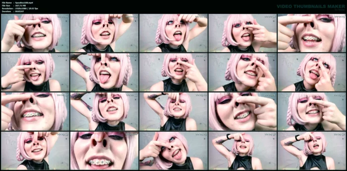 Naughty Nazuna Nanakusa Loves To Do Piggy Nose And Grunt - SPOOKY BOOGIE - MP4