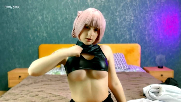 Nazuna Nanakusa Tries To Fuck Trans Doll And Has A Strong Orgasm With Loud Moaning - SPOOKY BOOGIE - MP4