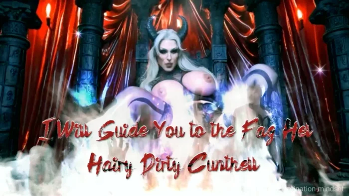 I Will Guide You To The Faggot Hell - Hairy Dirty Cunthell - THE DOMINATION MINDSET / AI FEMDOM - MP4
