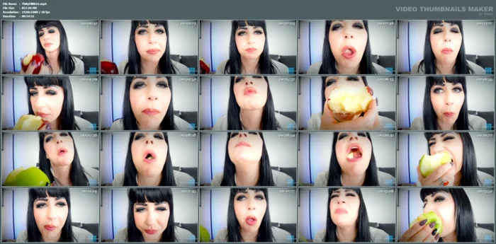 Eating - Nyxon An Apple A Day - THE NYXON FILES - MP4