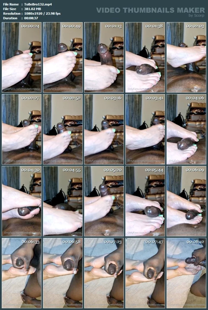 Full Clip Of Getting A Nice Footjob From Meghan And Unloading On Her Soft Soles! - TOES BEFORE BROS - MP4
