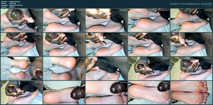 Mistress V Allowed Me To Spunk On Her Soles At The Very End! - TOES BEFORE BROS - MP4