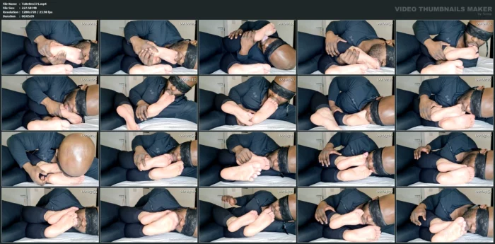 Worshipping Aqua Toes Whilst You Get A Nice View Of Her Meaty Soles - TOES BEFORE BROS - MP4