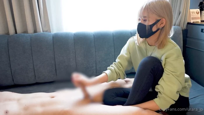 This Sub Without Any Edging Experience Had His First Ever Edging By Urara! - URARA HANDJOB - MP4