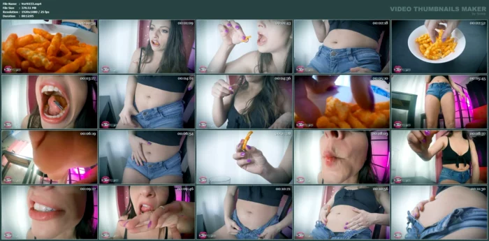 Indica In Scene: Unaware Snacking - VORE VIXENS - MP4