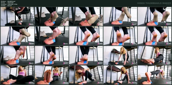 Stella Elle - Smell My Feet under the Desk - XBRATS / BRATTY FOOT GIRLS - MP4