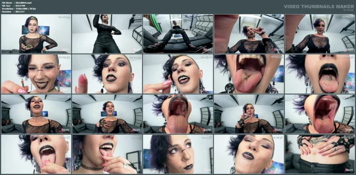 Skylar Calico - Big Tiddy Giantess Goth Gf - XBRATS / BRATTY FOOT GIRLS - MP4
