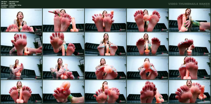Scarlett Storm - Feet or cock? - XBRATS / BRATTY FOOT GIRLS - MP4
