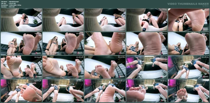 Vicky Vixx & Sasha Zain - Meet my Tiny - XBRATS / BRATTY FOOT GIRLS - MP4