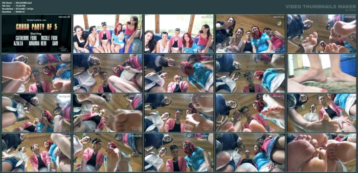 Crush Party of 5 - XBRATS / BRATTY FOOT GIRLS - MP4