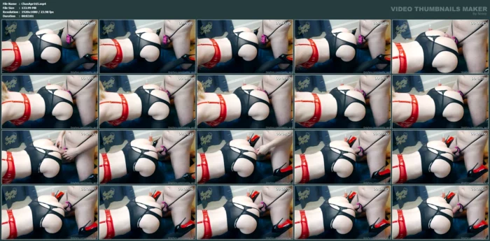Subby Is Allowed To Fuck Me... If He Can Reach - CHASTITY APRIL / GODDESS APRIL - MP4