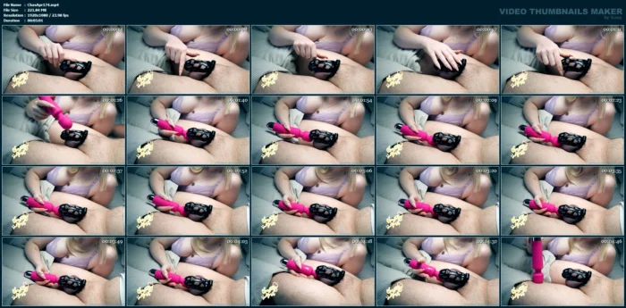 Subby Hasn't Cum In Over 3 Weeks And I Gave Him The Option - CHASTITY APRIL / GODDESS APRIL - MP4