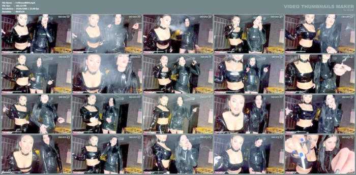 Teasing And Smoking By Two Goddesses - EVIL WOMAN / FCHDOMMES / FETISH CHATEAU DOMMES - MP4