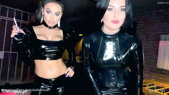 Teasing And Smoking By Two Goddesses - EVIL WOMAN / FCHDOMMES / FETISH CHATEAU DOMMES - MP4