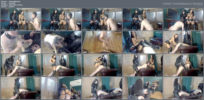 Taking Slave Virginity By Two Cruel Dommes - EVIL WOMAN / FCHDOMMES / FETISH CHATEAU DOMMES - MP4
