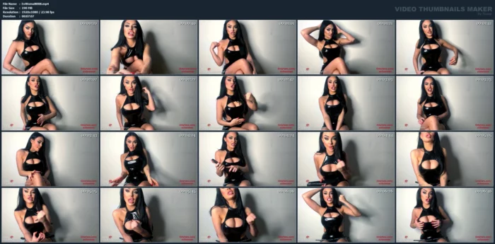 Jerk Off Instructions And Punishment For Your Cock - EVIL WOMAN / FCHDOMMES / FETISH CHATEAU DOMMES - MP4