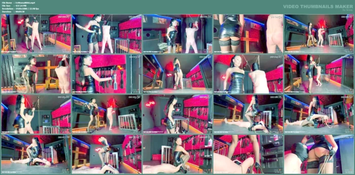 Whipping And Facesitting As A Reward - EVIL WOMAN / FCHDOMMES / FETISH CHATEAU DOMMES - MP4