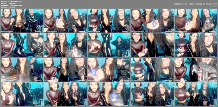 Intoks Domination With 3 Dommes - Lady Perse And Ady Lilith - EVIL WOMAN / FCHDOMMES / FETISH CHATEAU DOMMES - MP4
