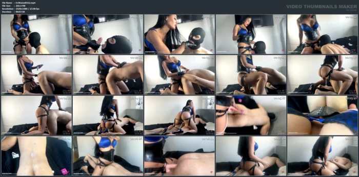 Rough Pegging And Face Fucking With My Cumming Cock - EVIL WOMAN / FCHDOMMES / FETISH CHATEAU DOMMES - MP4