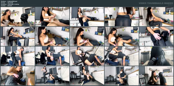 Abusive Strapon Fuck In The Kitchen - EVIL WOMAN / FCHDOMMES / FETISH CHATEAU DOMMES - MP4