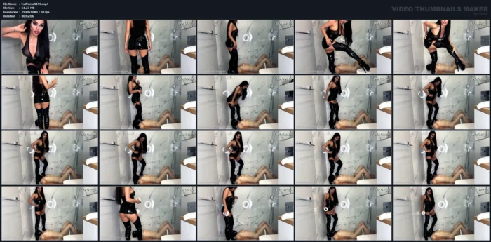 Tasting My Wonderful Fluids - EVIL WOMAN / FCHDOMMES / FETISH CHATEAU DOMMES - MP4