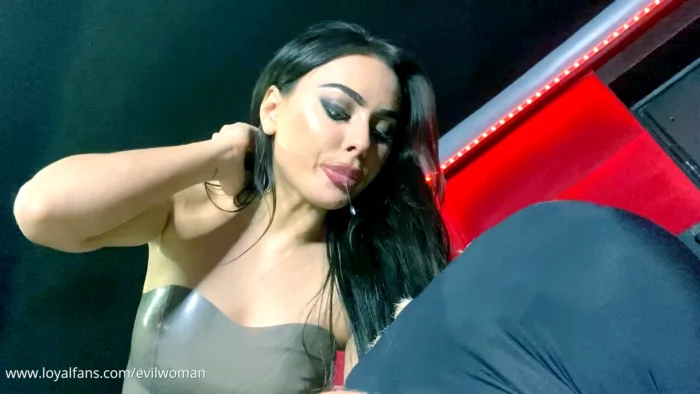 Taking My Wonderful Fluids Spit And Something More - EVIL WOMAN / FCHDOMMES / FETISH CHATEAU DOMMES - MP4