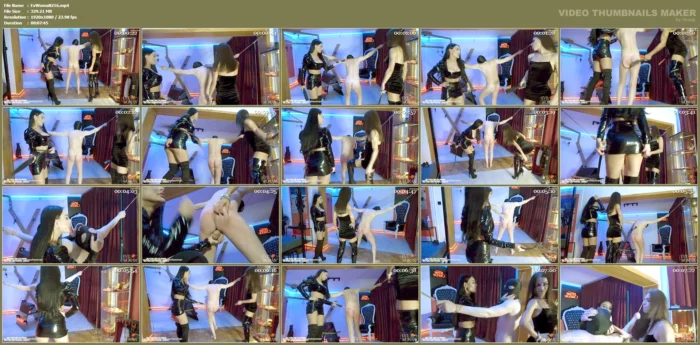 Brutal Punishment For Slave - EVIL WOMAN / FCHDOMMES / FETISH CHATEAU DOMMES - MP4