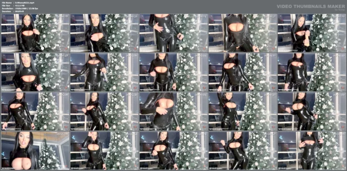 Joi And Cei In My Latex Catsuit - EVIL WOMAN / FCHDOMMES / FETISH CHATEAU DOMMES - MP4