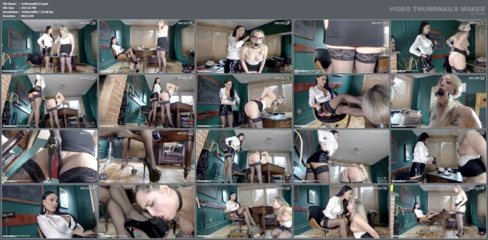 Punishment For Slutty Worker - EVIL WOMAN / FCHDOMMES / FETISH CHATEAU DOMMES - MP4