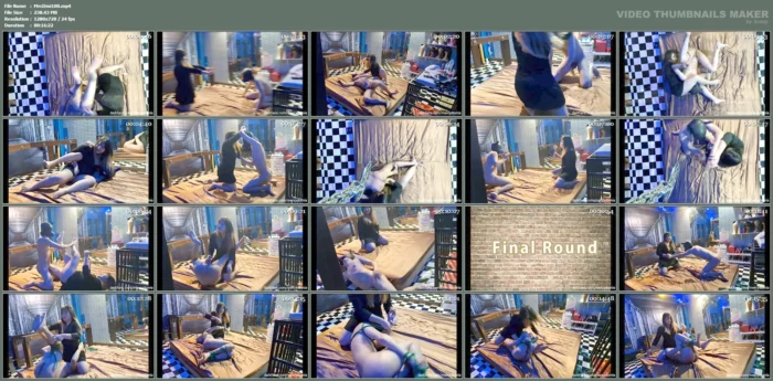 Wrestling - Slave Dog Vs Mistress Kykie - MERCY DOMIA / THAI MISTRESS: BDSM BONDAGE - MP4