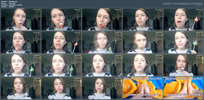 ASMR Eating Christmas Lollys - ALICE RED - MP4