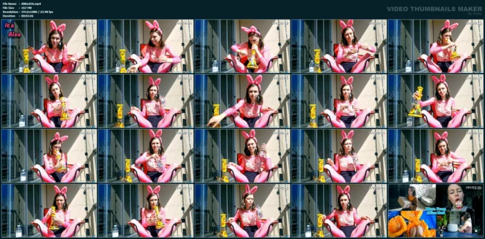 Slutty Bunny Bong Rips! - ALICE RED - MP4