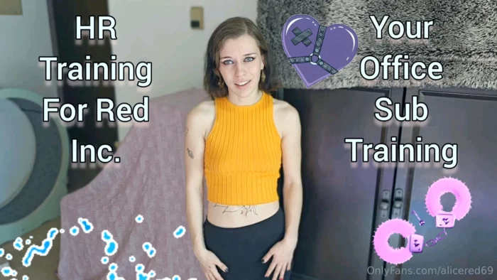 Your Office Sub Training - ALICE RED - MP4