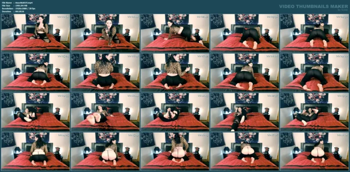 Beta Humiliaton Paired With Ass And Foot Teases From The True Queen Of Spades - LADY ANACONDA / ANACONDA NOIRE / ELITE QOS GODDESS - MP4