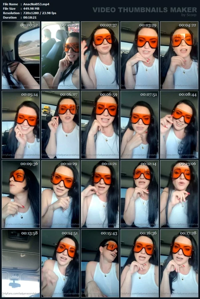 Driven Around By My Beta Servant In My Cuck Funded Escalade - LADY ANACONDA / ANACONDA NOIRE / ELITE QOS GODDESS - MP4