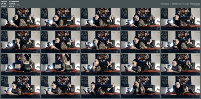 Foot Worship And Juicy Ass Tease And Ignore Session - LADY ANACONDA / ANACONDA NOIRE / ELITE QOS GODDESS - MP4