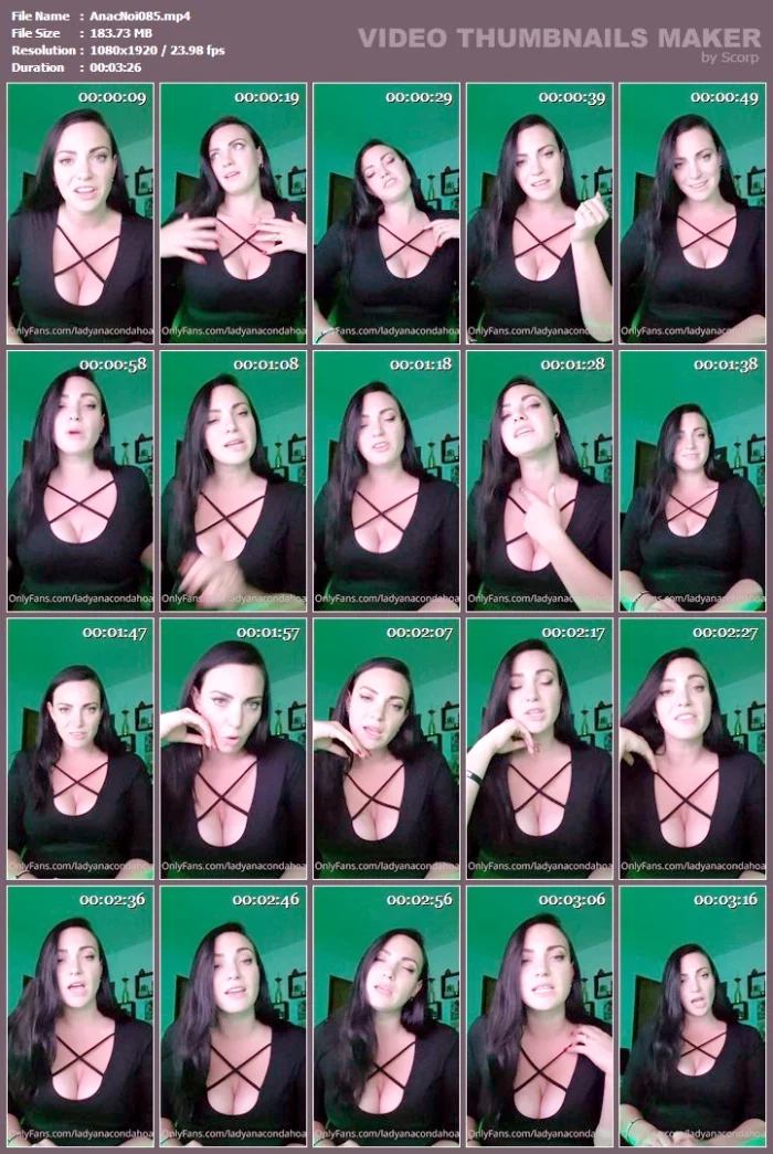 I Am Your Role Model Sissy And I Will Mold You Into The Perfect Pretty Slut - LADY ANACONDA / ANACONDA NOIRE / ELITE QOS GODDESS - MP4