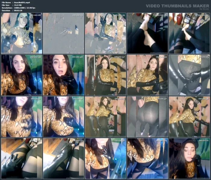 I Love Taking Advantage Of Your Fetish - LADY ANACONDA / ANACONDA NOIRE / ELITE QOS GODDESS - MP4