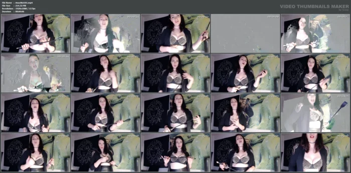 Kneel. Watch. Learn. Tribute - LADY ANACONDA / ANACONDA NOIRE / ELITE QOS GODDESS - MP4