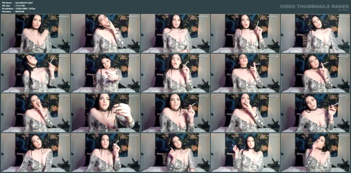 Smoking Fetish For My Ashtray Losers - LADY ANACONDA / ANACONDA NOIRE / ELITE QOS GODDESS - MP4